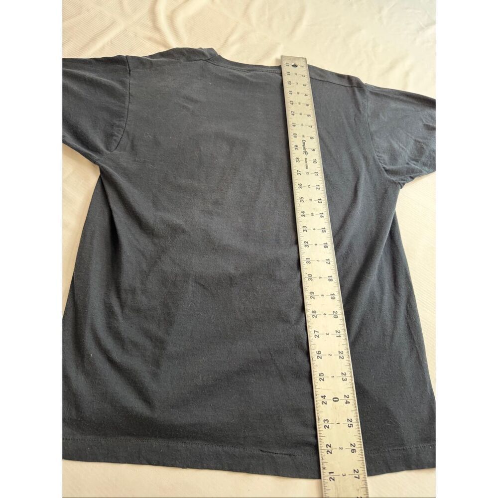 Rare 1980s Ramones Logo Screen Stars T-Shirt Richie Ramone Faded Black Large - Picture 8 of 8